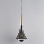 Lampe de chevet suspendue en métal avec variateur à trois niveaux
