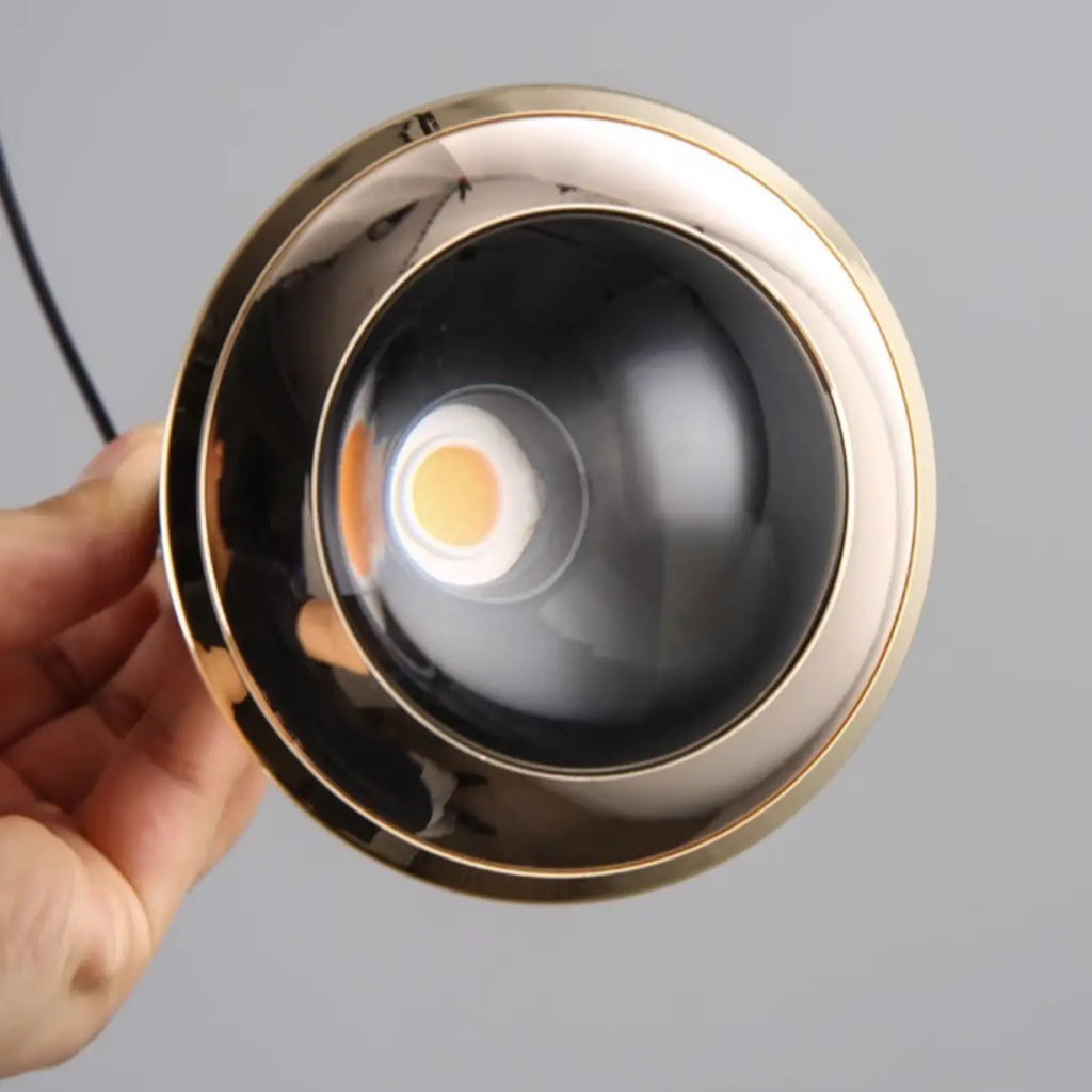 Lampe de chevet suspendue en métal avec variateur à trois niveaux