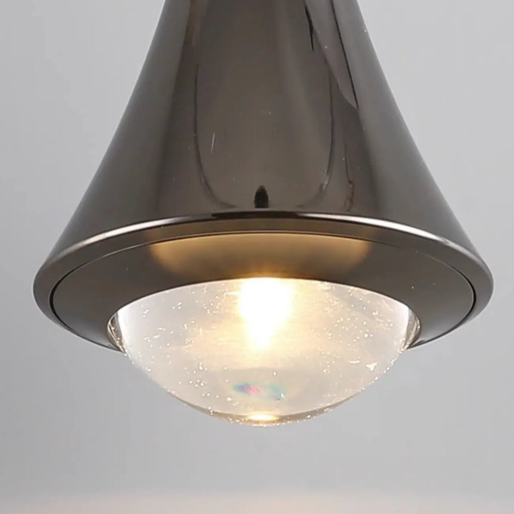 Lampe de chevet suspendue en métal avec variateur à trois niveaux