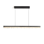 Suspension moderne en cristal pour îlot de cuisine, à intensité variable, LED