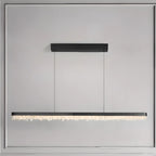 Suspension moderne en cristal pour îlot de cuisine, à intensité variable, LED