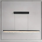 Suspension moderne en cristal pour îlot de cuisine, à intensité variable, LED