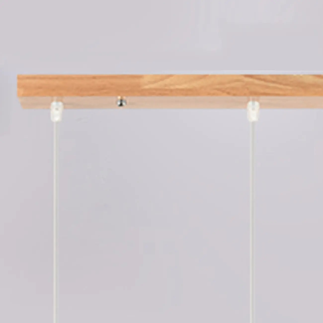 Lampadario a sospensione moderno a 3 luci in vetro e legno per isola cucina