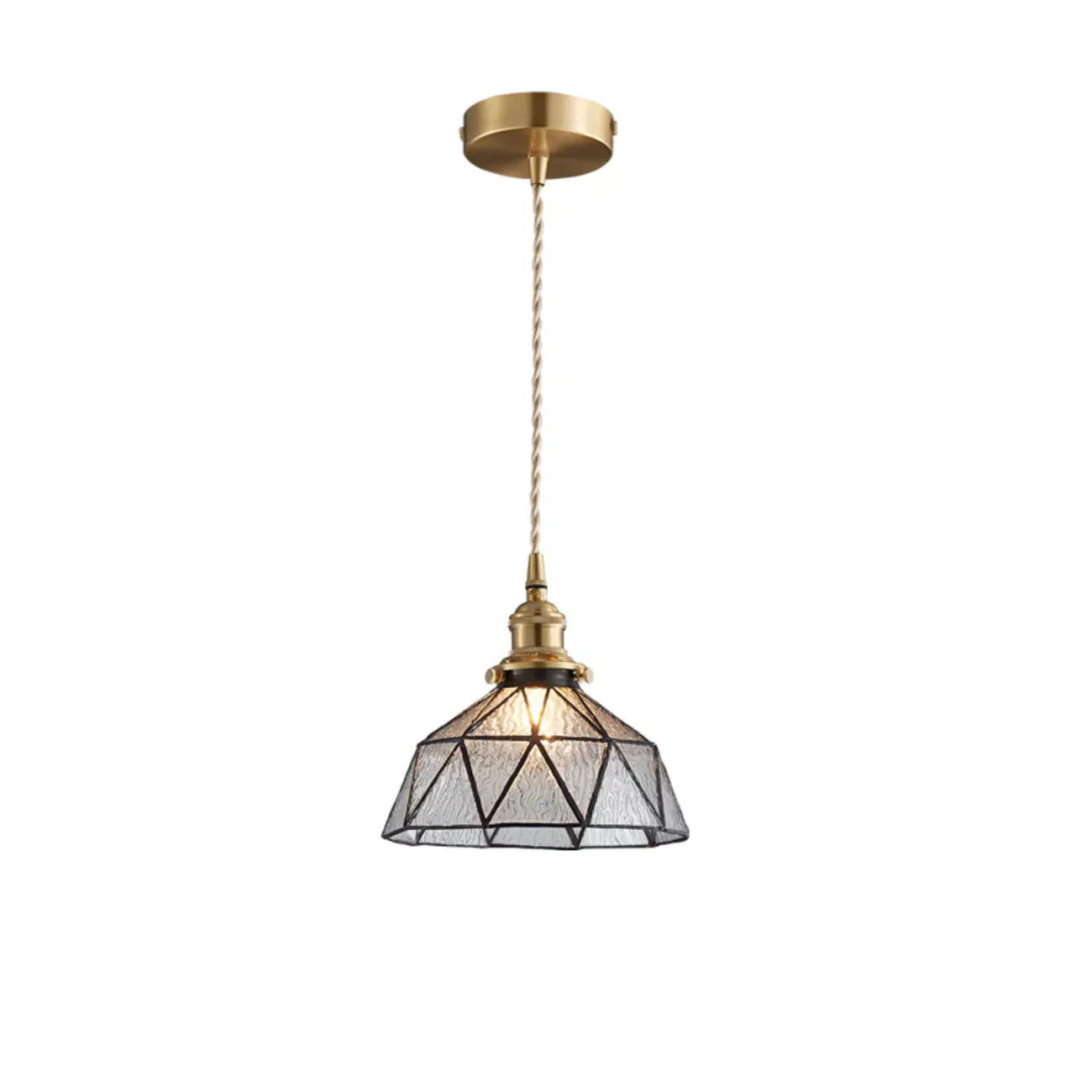 Suspension de cuisine moderne en verre bleu réglable en hauteur