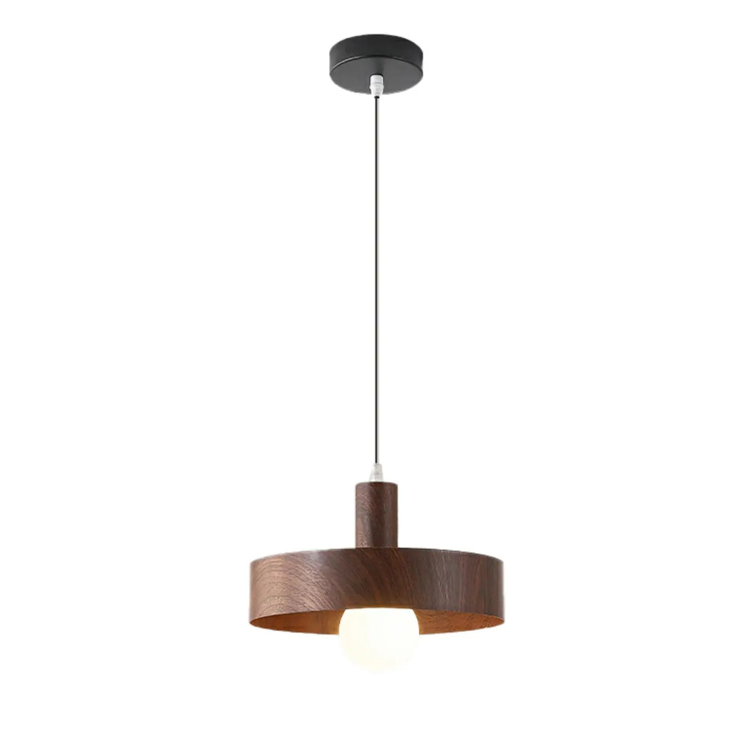 Suspension cylindrique en bois brun pour cuisine, réglable