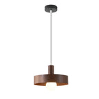 Suspension cylindrique en bois brun pour cuisine, réglable