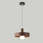 Suspension cylindrique en bois brun pour cuisine, réglable