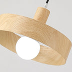Suspension cylindrique en bois brun pour cuisine, réglable