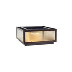 Lampes solaires d'extérieur carrées, modernes et simples, noires