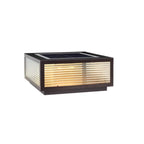 Lampes solaires d'extérieur carrées, modernes et simples, noires