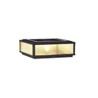 Lampes solaires d'extérieur carrées, modernes et simples, noires