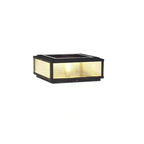 Lampes solaires d'extérieur carrées, modernes et simples, noires