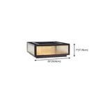 Lampes solaires d'extérieur carrées, modernes et simples, noires