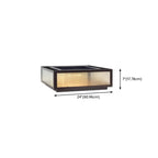 Lampes solaires d'extérieur carrées, modernes et simples, noires