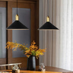 Suspension industrielle conique en métal réglable pour intérieur