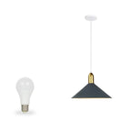 Suspension industrielle conique en métal réglable pour intérieur