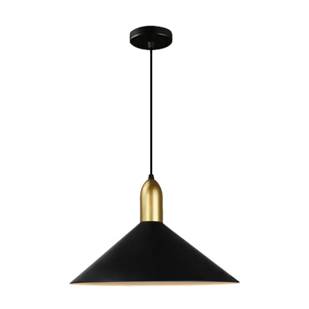 Suspension industrielle conique en métal réglable pour intérieur
