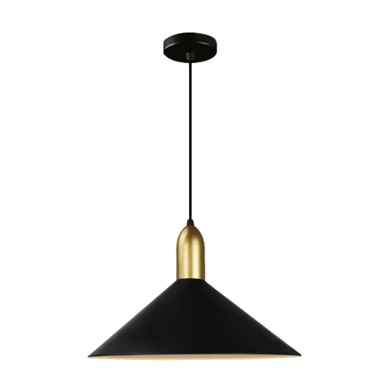 Suspension industrielle conique en métal réglable pour intérieur