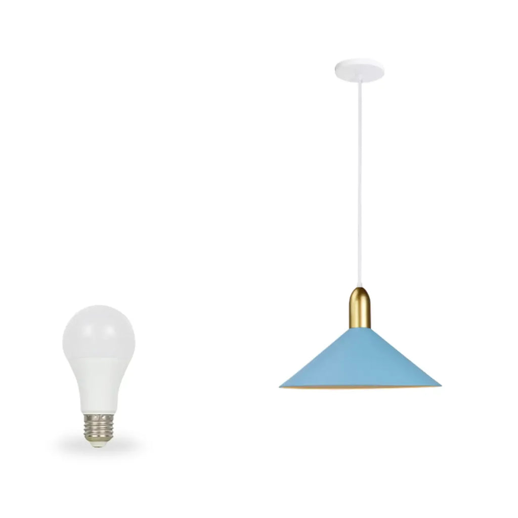 Suspension industrielle conique en métal réglable pour intérieur
