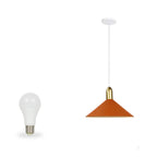 Suspension industrielle conique en métal réglable pour intérieur