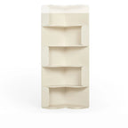 Bibliothèque d'angle moderne en bois naturel à 5 ​​niveaux, de taille moyenne
