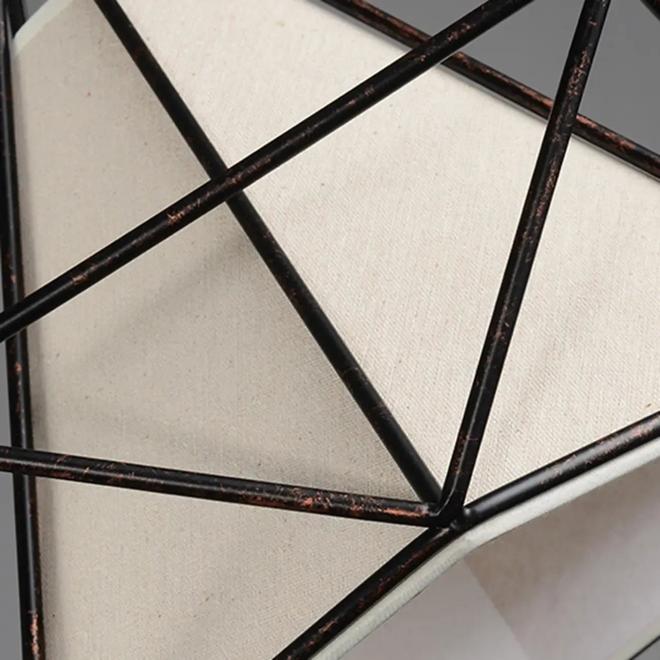 Lampadario a sospensione da cucina a 3 luci, in metallo nero, con forma geometrica