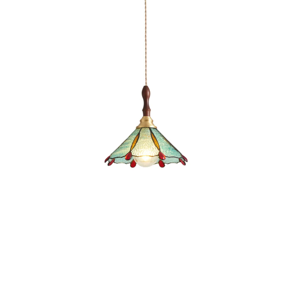 Lampada a sospensione a 3 luci in vetro ottone a forma di fiore per sala da pranzo