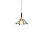 Lampada a sospensione a 3 luci in vetro ottone a forma di fiore per sala da pranzo