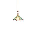 Lampada a sospensione a 3 luci in vetro ottone a forma di fiore per sala da pranzo