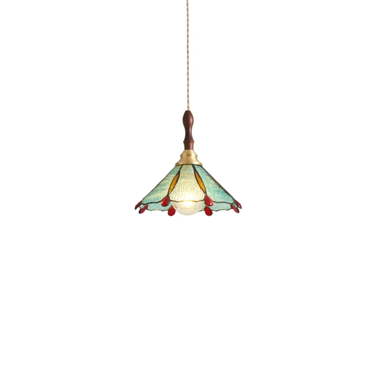 Lampada a sospensione a 3 luci in vetro ottone a forma di fiore per sala da pranzo