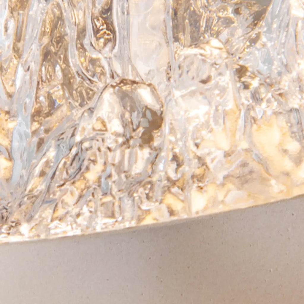 Suspension moderne en métal transparent avec globe lumineux réglable pour chambre à coucher