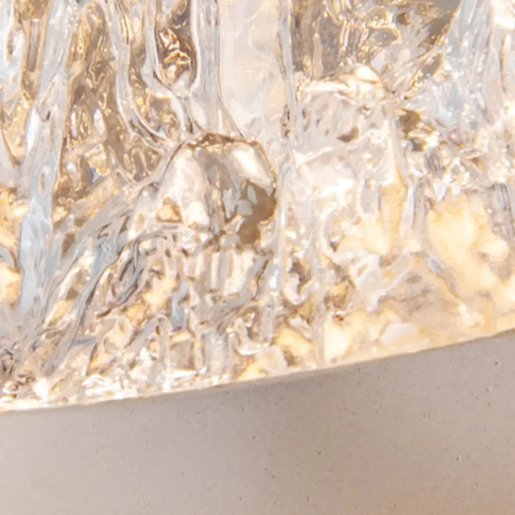Suspension moderne en métal transparent avec globe lumineux réglable pour chambre à coucher