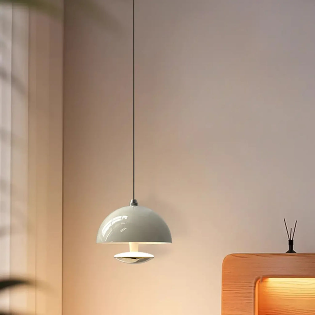 Suspension hémisphérique moderne en métal à intensité variable pour chambre à coucher