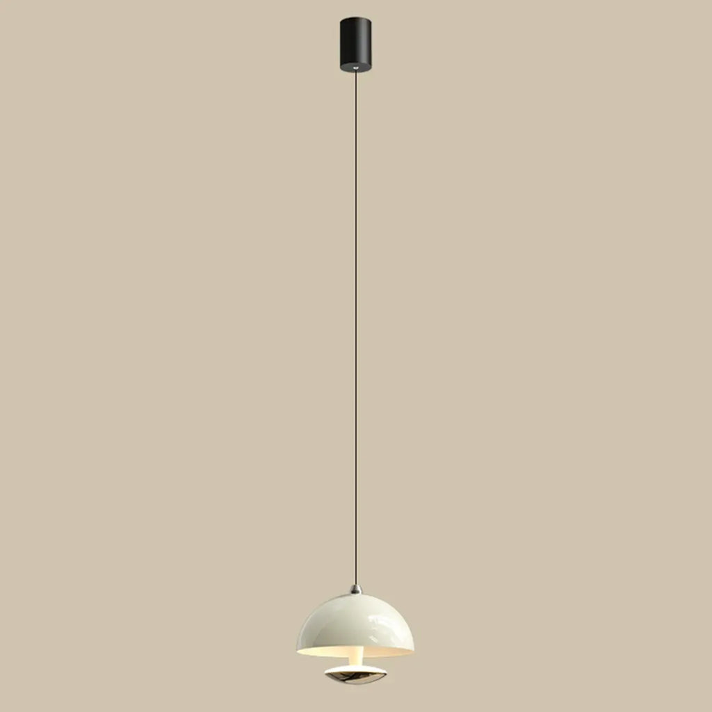 Suspension hémisphérique moderne en métal à intensité variable pour chambre à coucher