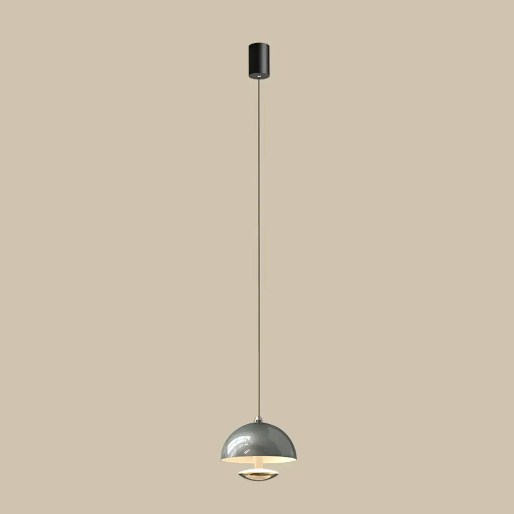 Suspension hémisphérique moderne en métal à intensité variable pour chambre à coucher