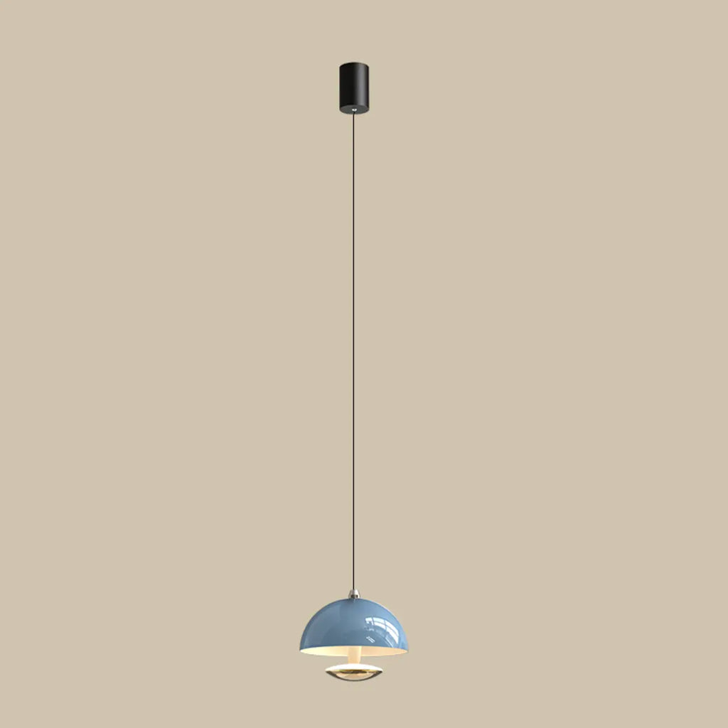 Suspension hémisphérique moderne en métal à intensité variable pour chambre à coucher