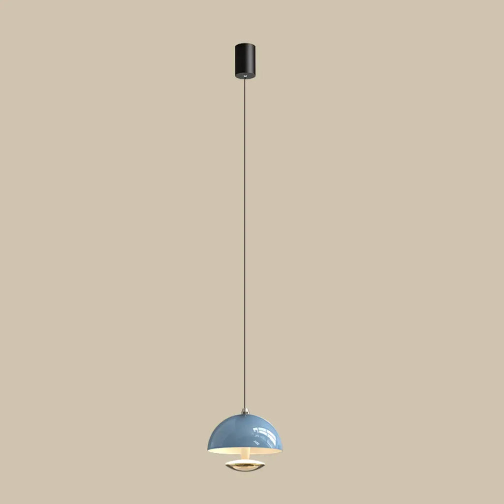 Suspension hémisphérique moderne en métal à intensité variable pour chambre à coucher