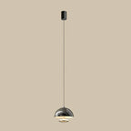 Suspension hémisphérique moderne en métal à intensité variable pour chambre à coucher