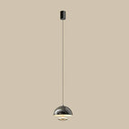 Suspension hémisphérique moderne en métal à intensité variable pour chambre à coucher