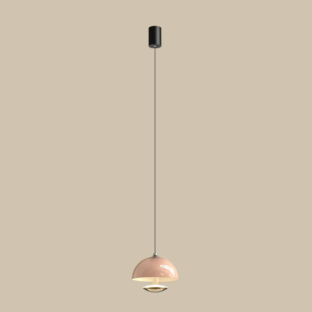 Suspension hémisphérique moderne en métal à intensité variable pour chambre à coucher
