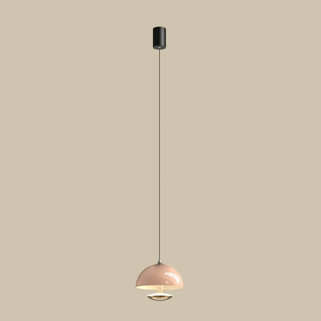 Suspension hémisphérique moderne en métal à intensité variable pour chambre à coucher