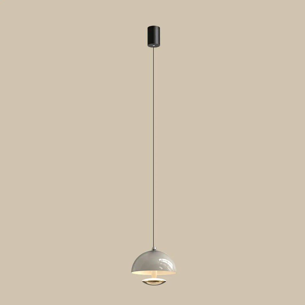 Suspension hémisphérique moderne en métal à intensité variable pour chambre à coucher