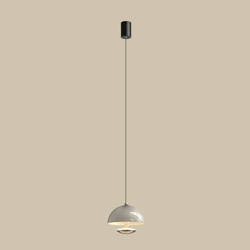 Suspension hémisphérique moderne en métal à intensité variable pour chambre à coucher
