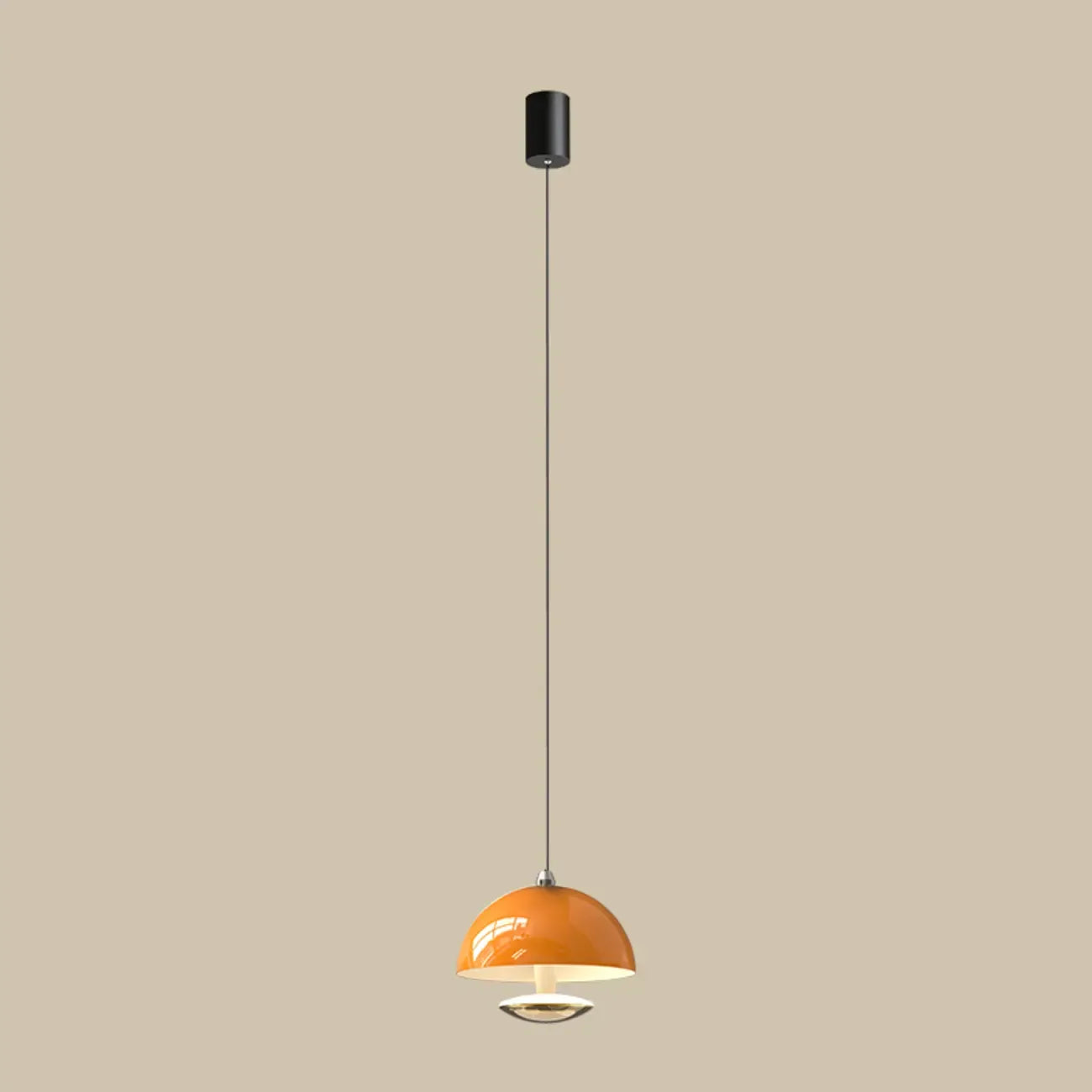 Suspension hémisphérique moderne en métal à intensité variable pour chambre à coucher