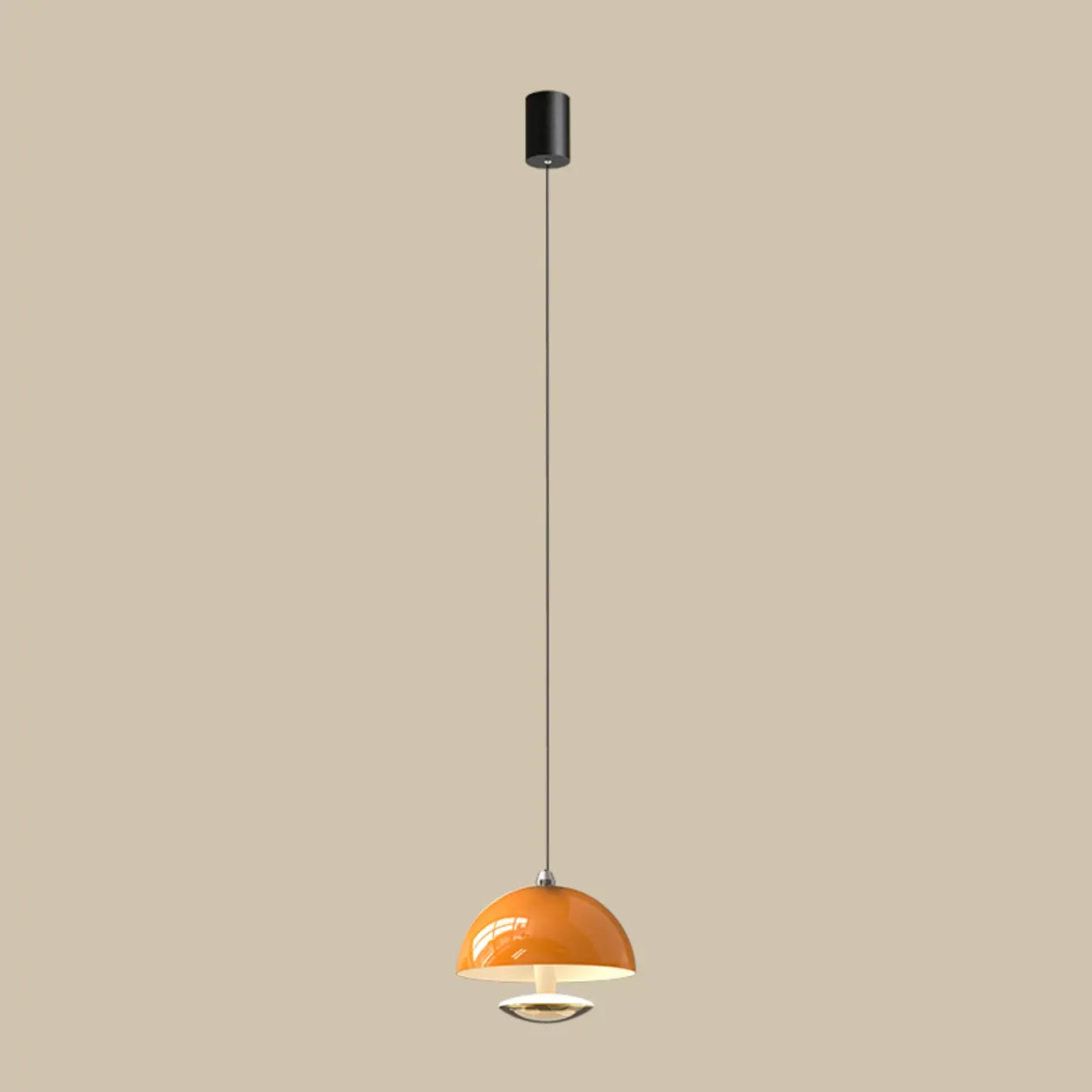 Suspension hémisphérique moderne en métal à intensité variable pour chambre à coucher