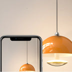 Suspension hémisphérique moderne en métal à intensité variable pour chambre à coucher