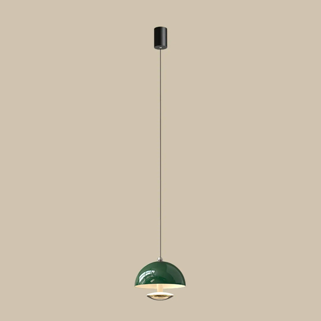 Suspension hémisphérique moderne en métal à intensité variable pour chambre à coucher