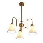 Lustre classique vintage en chrome et céramique blanche
