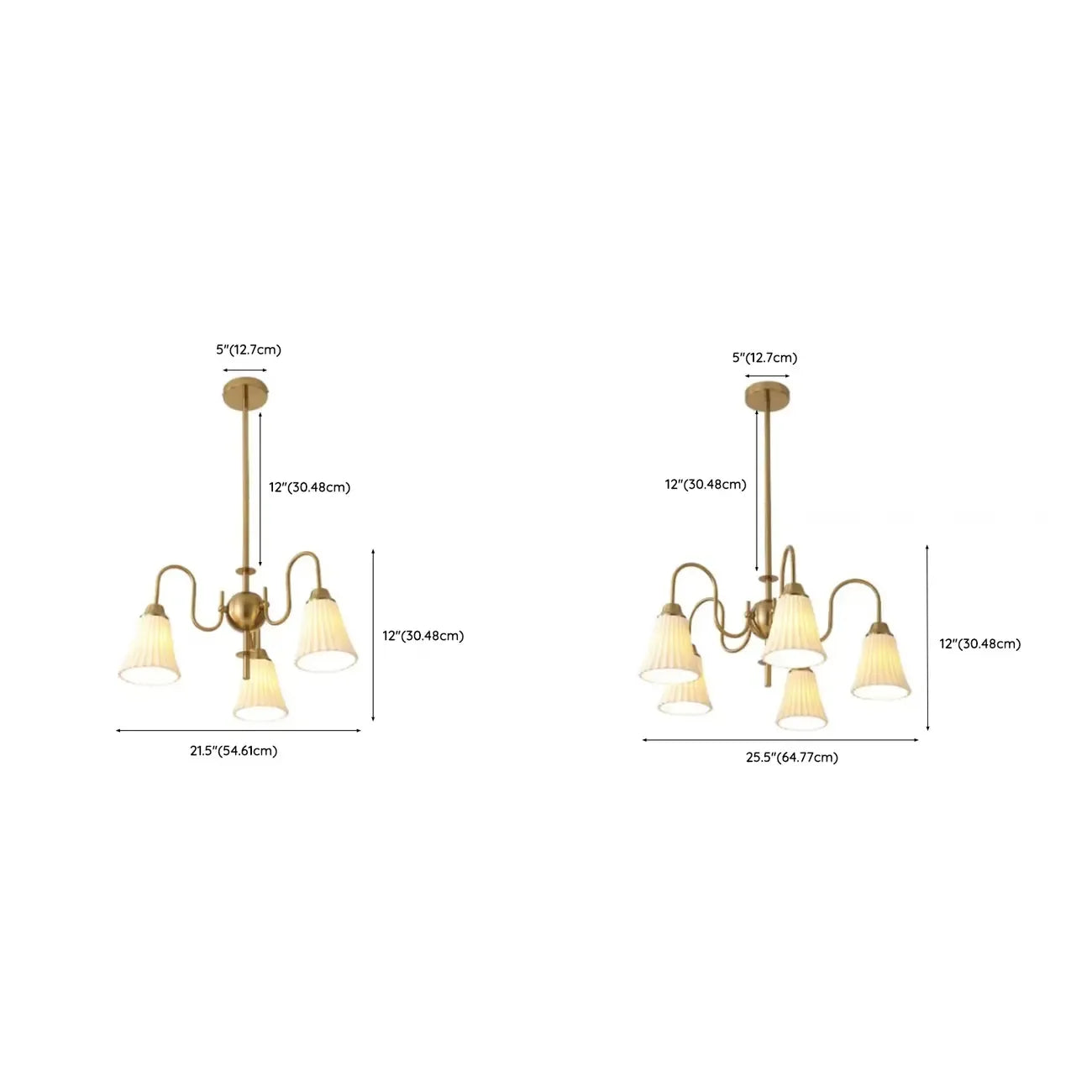 Lustre classique vintage en chrome et céramique blanche