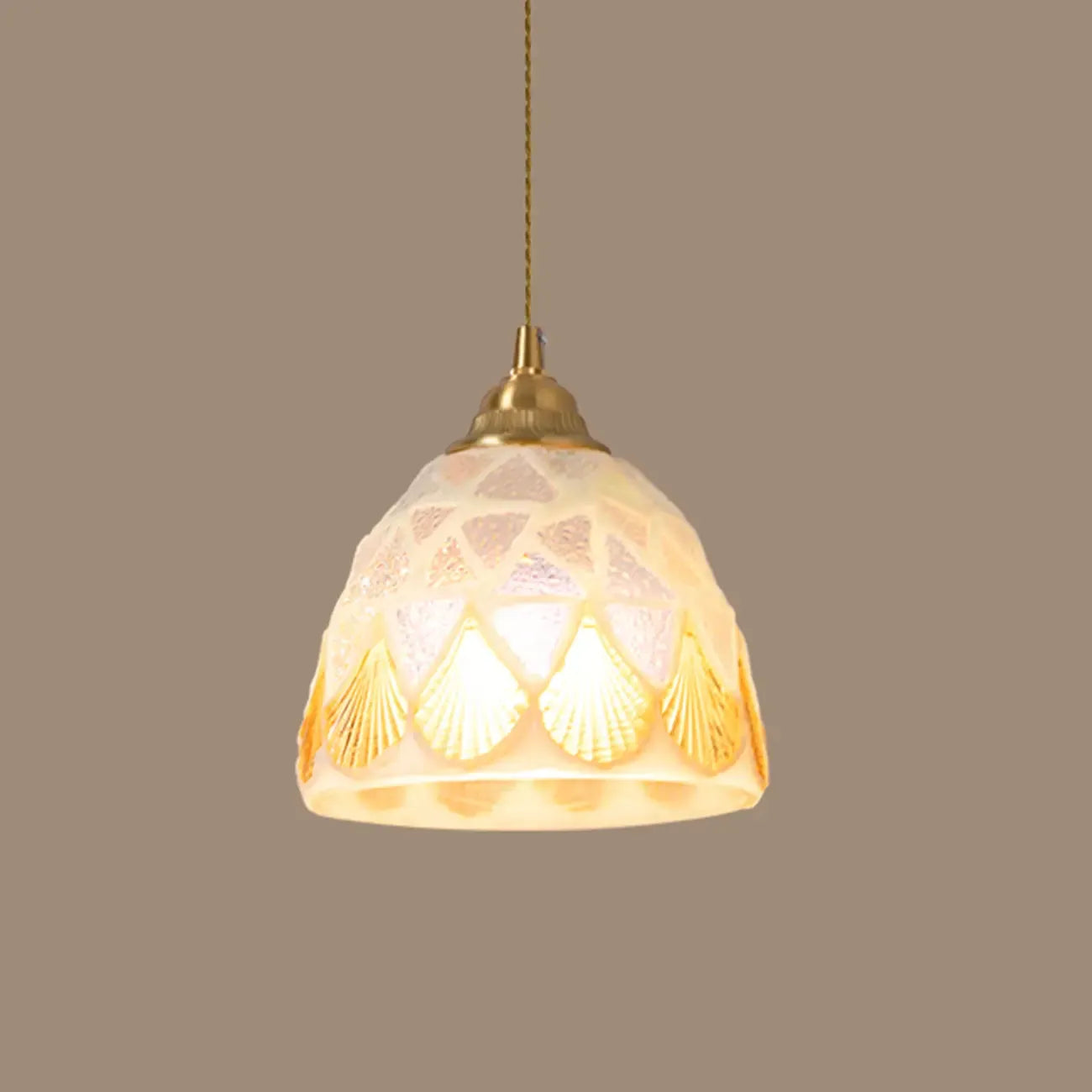 Suspension moderne en verre coloré avec cordon réglable pour la cuisine
